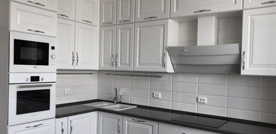 Пример дизайна в холодных цветах