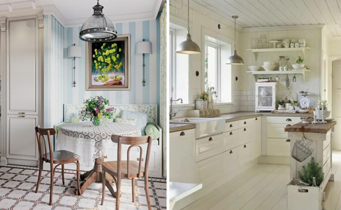 Пример стен для стиля прованс