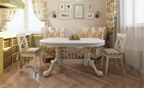 Пример пола и потолка для стиля прованс